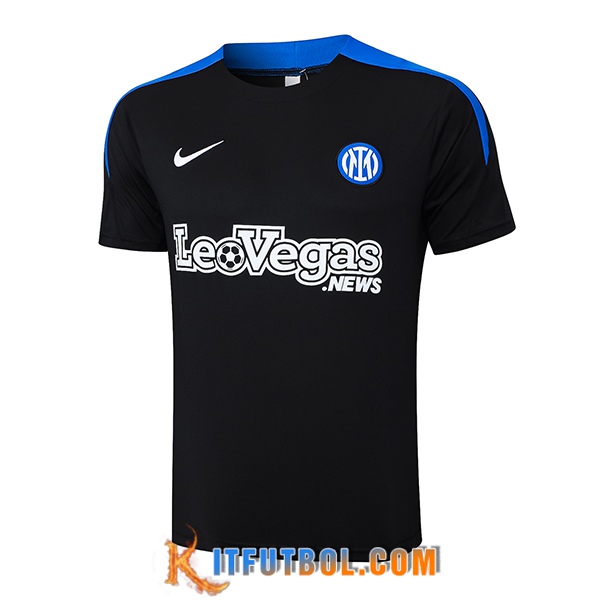 Camiseta Entrenamiento Inter Milan Negro/Azul 2024/2025