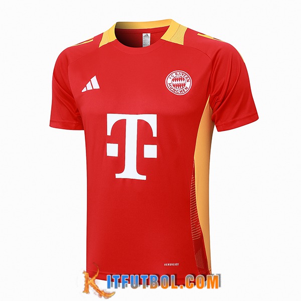 Camiseta Entrenamiento Bayern Munich Rojo/Amarillo 2024/2025