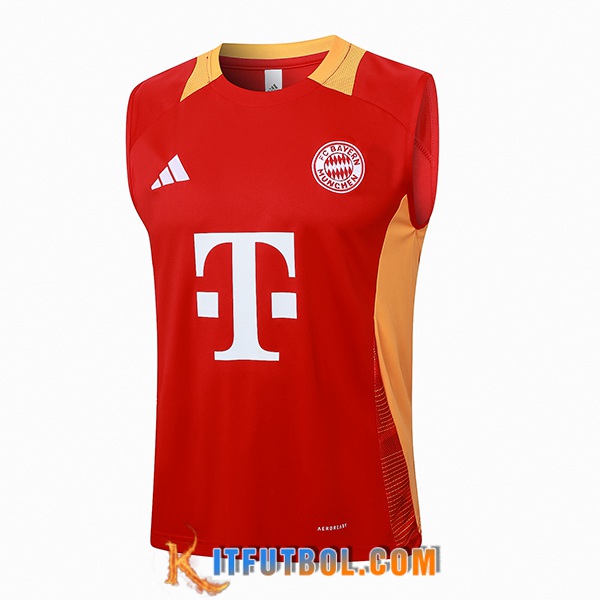 Chalecos De Futbol Bayern Munich Rojo/Amarillo 2024/2025