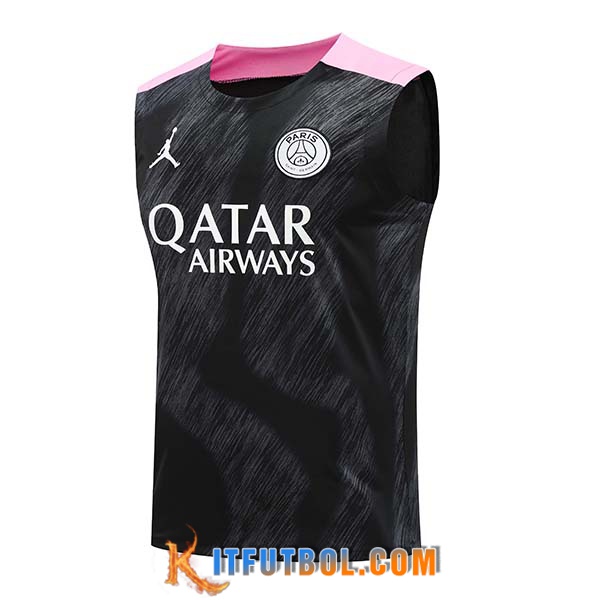 Chalecos De Futbol PSG Negro/Rosa 2024/2025