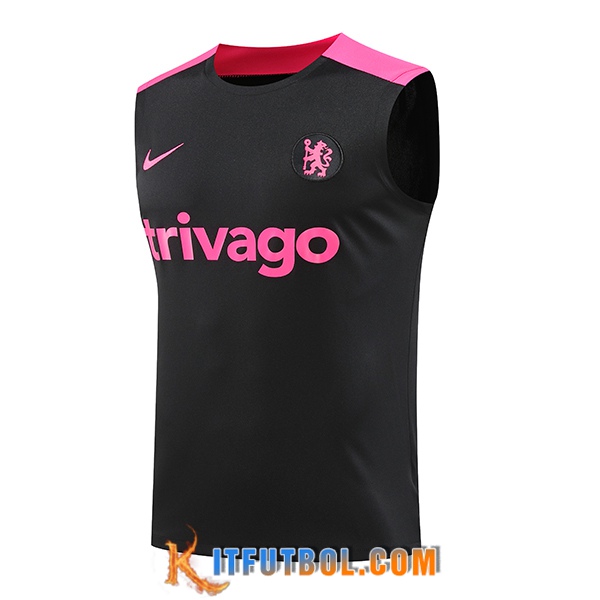 Chalecos De Futbol FC Chelsea Negro/Violeta 2024/2025