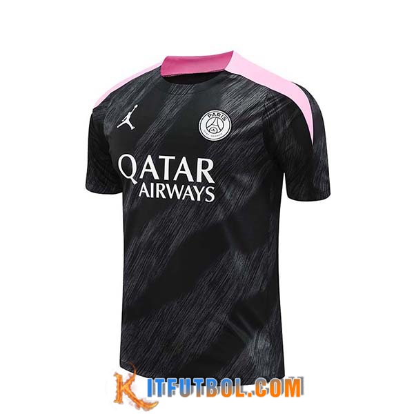 Camiseta Entrenamiento PSG Negro/Rosa 2024/2025