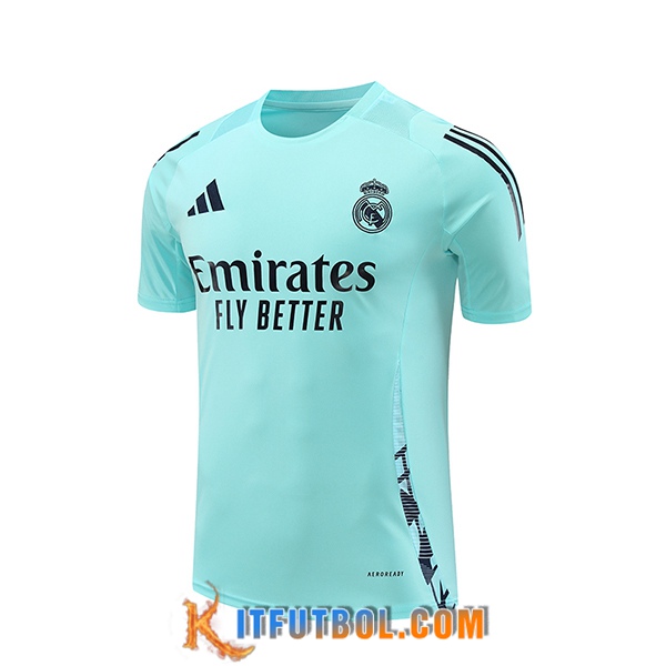 Camiseta Entrenamiento Real Madrid Verde/Azul 2024/2025