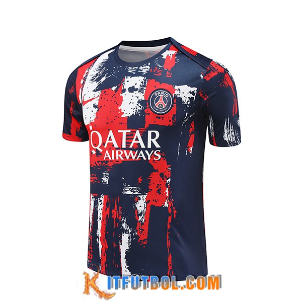 Camiseta Entrenamiento PSG Azul/Rojo 2024/2025