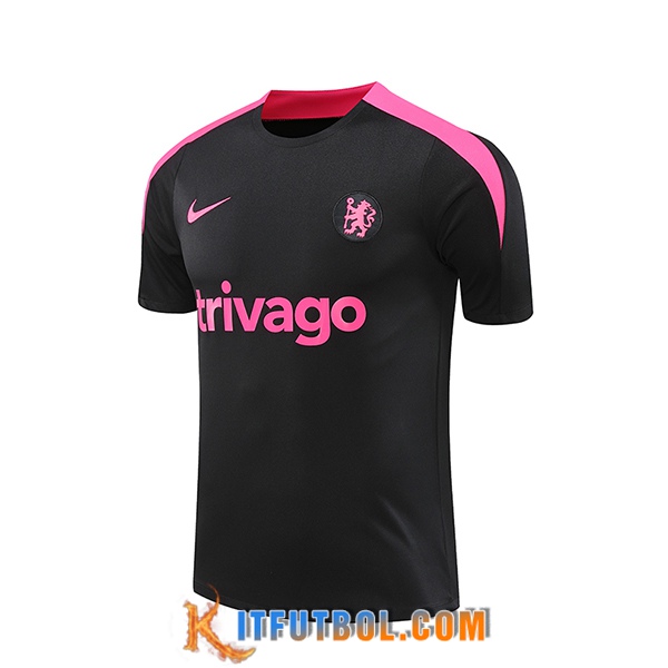 Camiseta Entrenamiento FC Chelsea Negro/Violeta 2024/2025