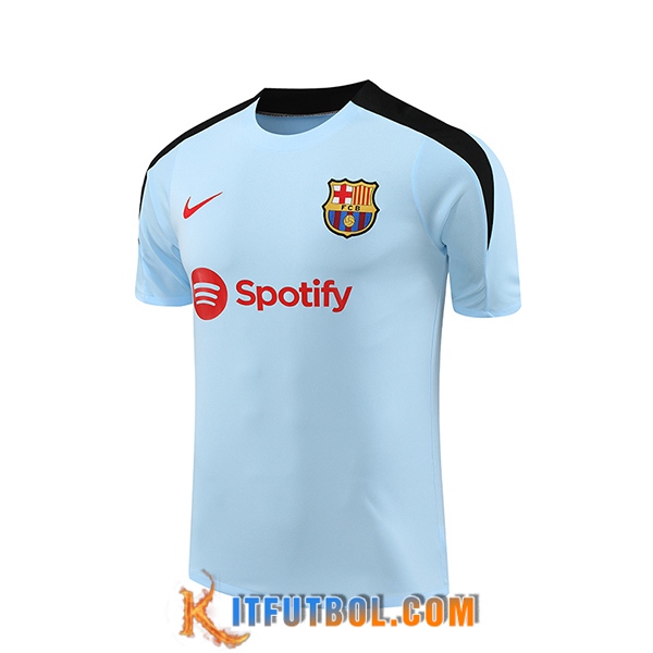 Camiseta Entrenamiento FC Barcelona Azul/Negro 2024/2025