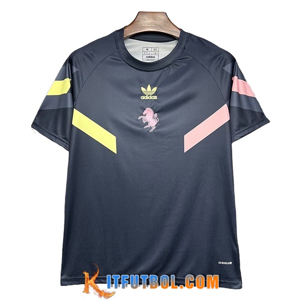 Camiseta Entrenamiento Juventus Negro/Amarillo/Rosa 2024/2025