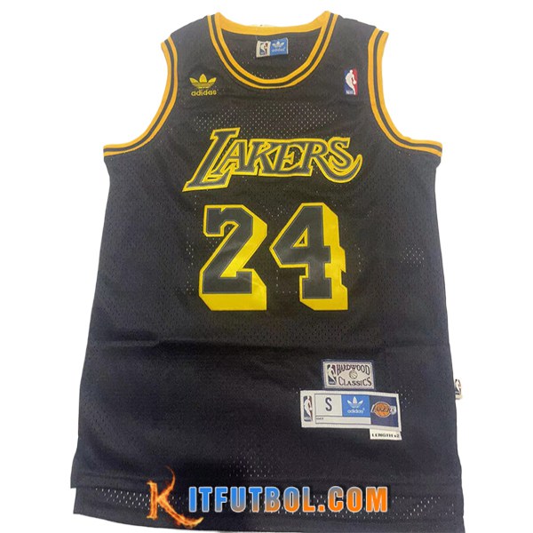 Camisetas De Futbol Los Angeles Lakers (BRYANT #24) 2024/25 Negro/Amarillo -02