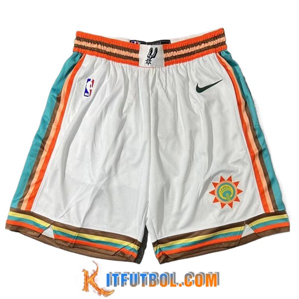 Cortoss NBA San Antonio Spurs 2024/25 Blanco/Naranja/Verde