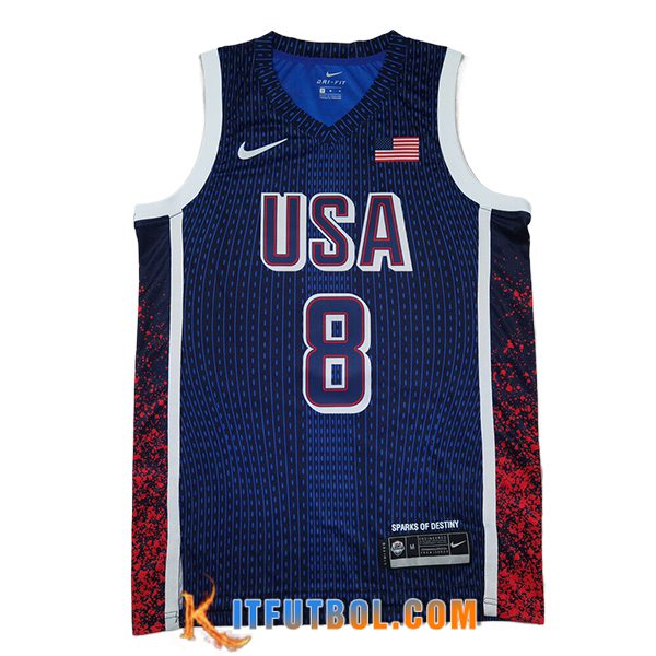 Camisetas De Futbol USA (LEONARD #8) 2024/25 Azul/Rojo