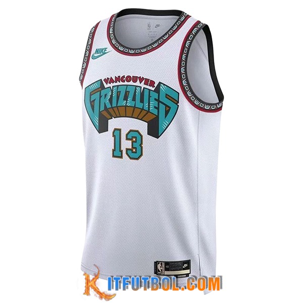 Camisetas De Futbol Memphis Grizzlies (MORANT #12) 2024/25 Blanco/Verde