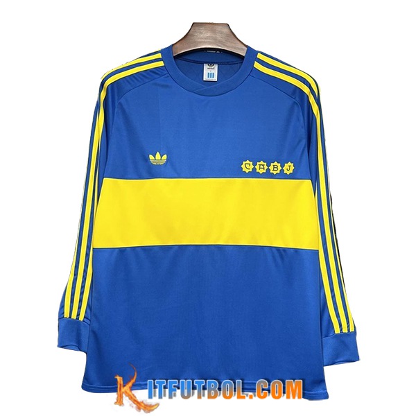 Camisetas De Futbol Boca Juniors Retro Primera Manga Largas 1981