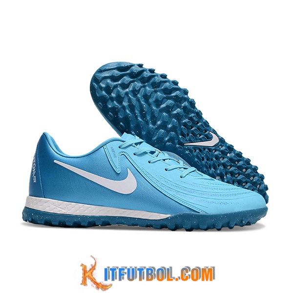 Nike Botas De Fútbol Phantom GX II ACAD LV8 TF Azul/Blanco