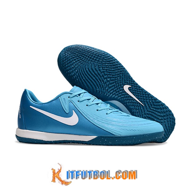 Nike Botas De Fútbol Phantom GX II ACAD LV8 IC Azul/Blanco