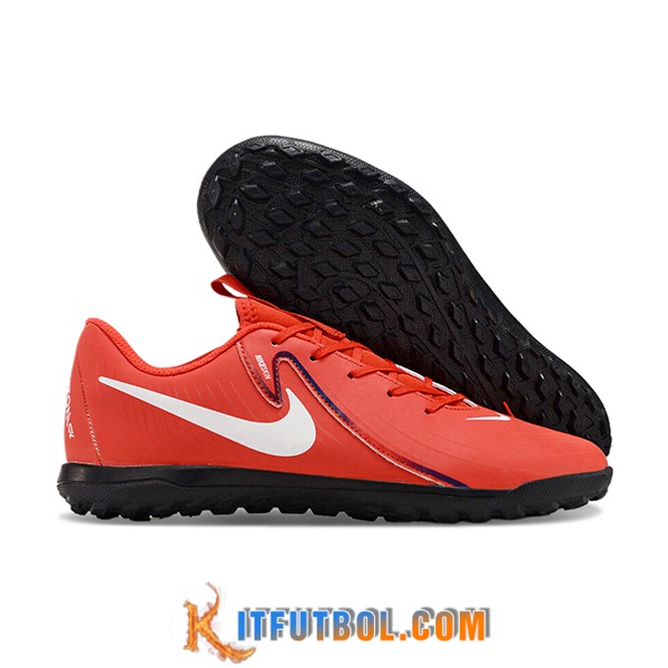 Nike Botas De Fútbol PHANTOM GX II CLUB TF Rojo/Blanco