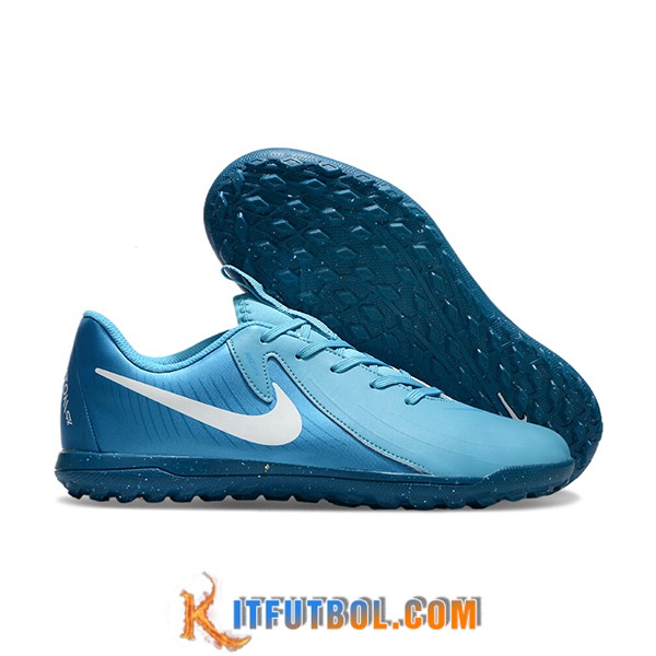 Nike Botas De Fútbol PHANTOM GX II CLUB TF Azul/Blanco