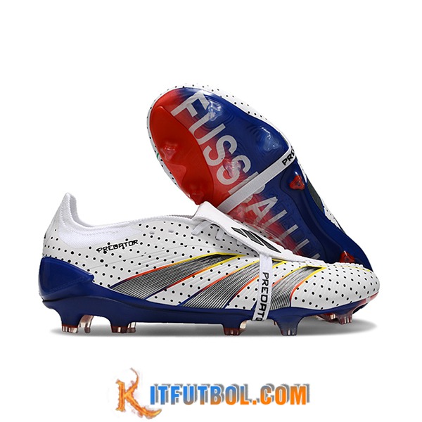 Adidas Botas De Fútbol Predator Elite Tongue FG Blanco/Gris -02