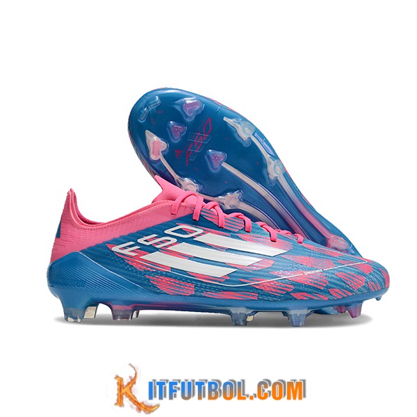 Adidas Botas De Fútbol F50 ELITE FG Rosa/Azul/Blanco
