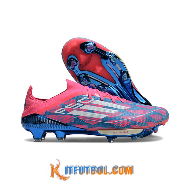 Adidas Botas De Fútbol F50+.1 FG Rosa/Azul/Blanco