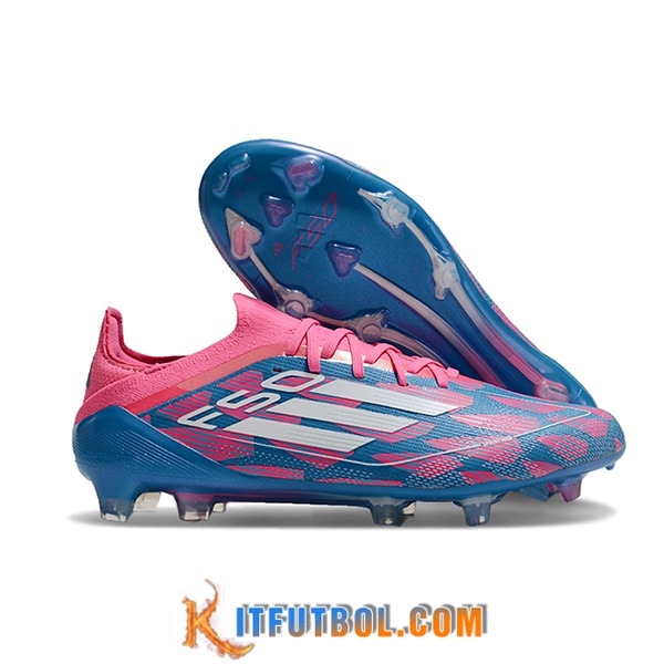 Adidas Botas De Fútbol F50 Elite FG Rosa/Azul/Blanco -02
