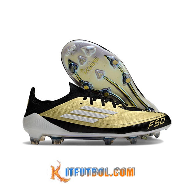 Adidas Botas De Fútbol F50 Elite FG Amarillo/Negro/Blanco -02