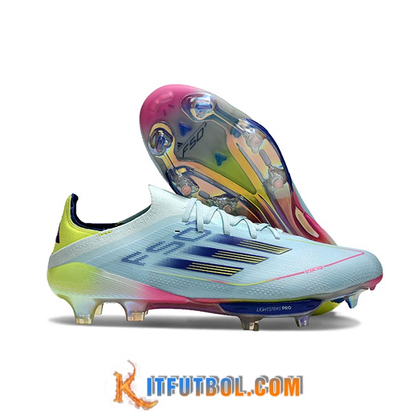 Adidas Botas De Fútbol F50 Elite FG Azul/Negro/Amarillo