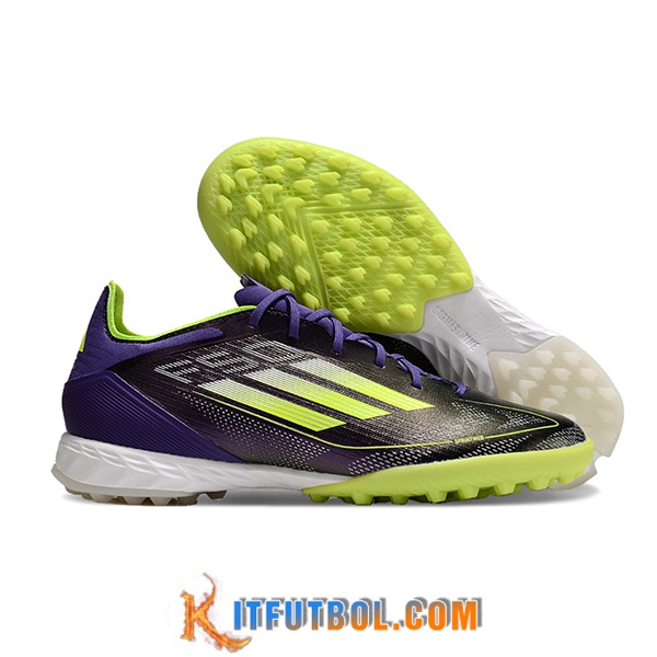 Adidas Botas De Fútbol F50 PRO TF Negro/Verde/Violeta