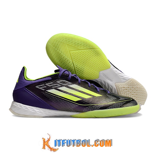 Adidas Botas De Fútbol F50 PRO IC Negro/Verde/Violeta