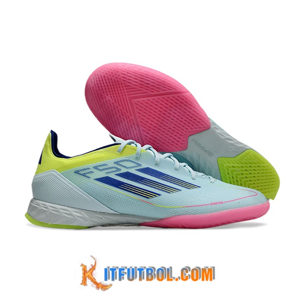 Adidas Botas De Fútbol F50 PRO IC Azul/Negro/Amarillo
