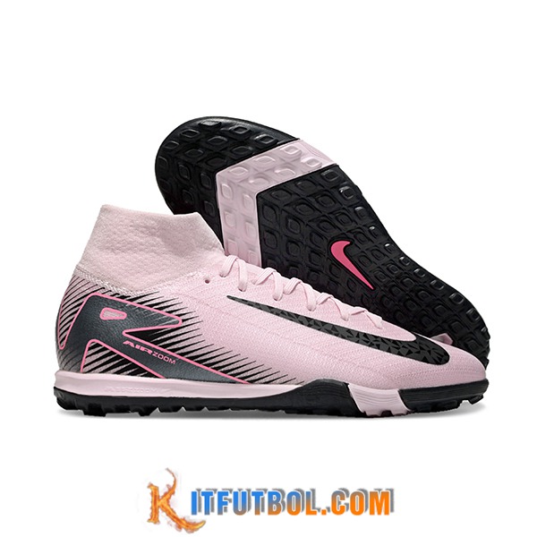 Nike Botas De Fútbol Air Zoom Mercurial Superfly X Elite TF Rosa/Negro