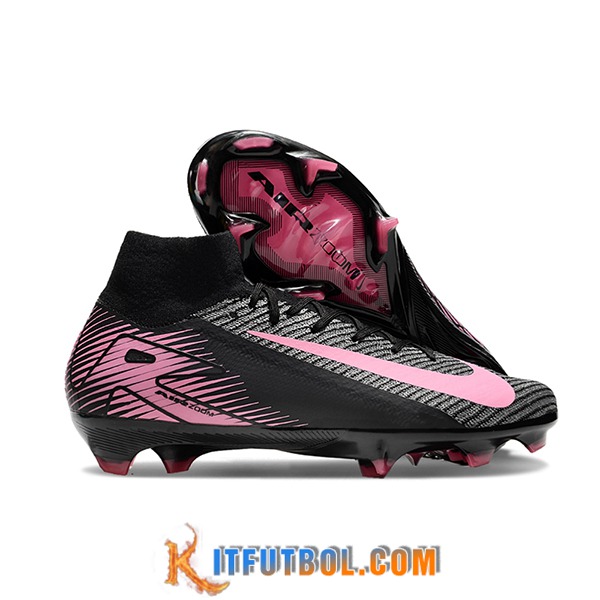 Nike Botas De Fútbol Air Zoom Mercurial Superfly IIX Elite FG Negro/Rosa
