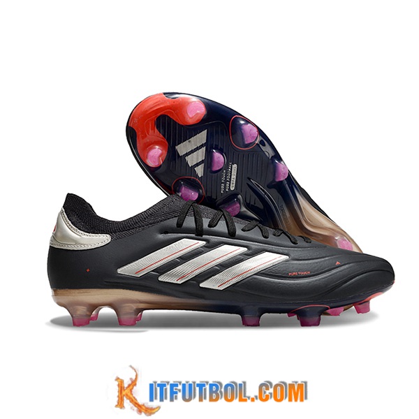 Copa Botas De Fútbol PURE II+ FG BOOTS Negro/Gris