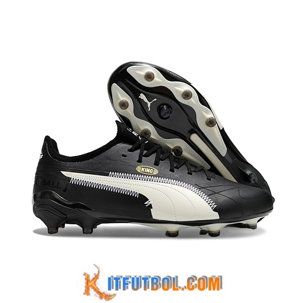 PUMA Botas De Fútbol King Ultimate X AOF Negro/Blanco