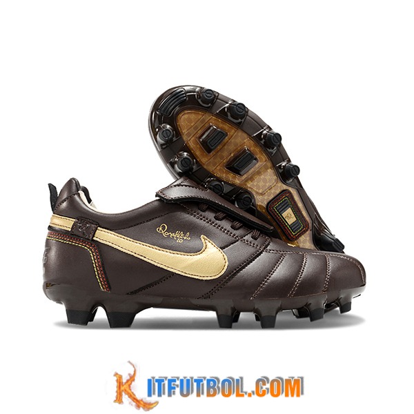 Nike Botas De Fútbol Tiempo Legend R10 Elite FG Marrón/Beige