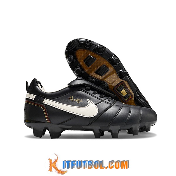 Nike Botas De Fútbol Tiempo Legend R10 Elite FG Blanco/Negro