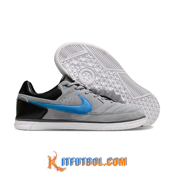 Nike Botas De Fútbol Gato IC Gris/Negro/Azul