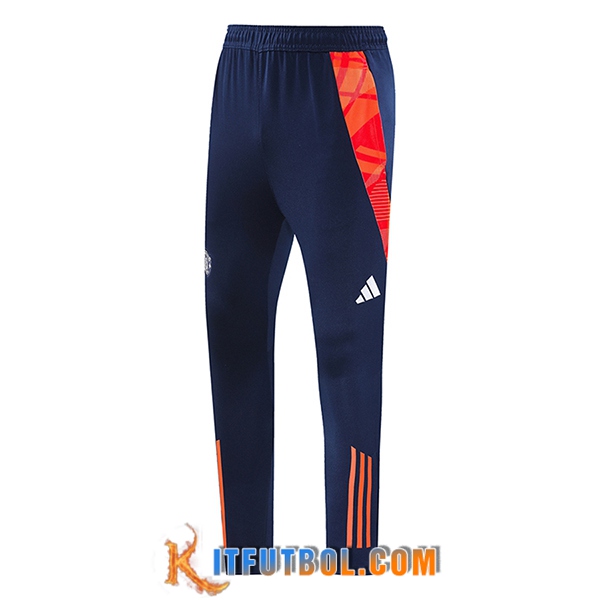 Pantalon Entrenamiento Manchester United Violeta/Naranja 2024/2025