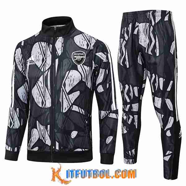 Chandal Equipos De Futbol Chaquetas Arsenal Negro/Gris 2024/2025