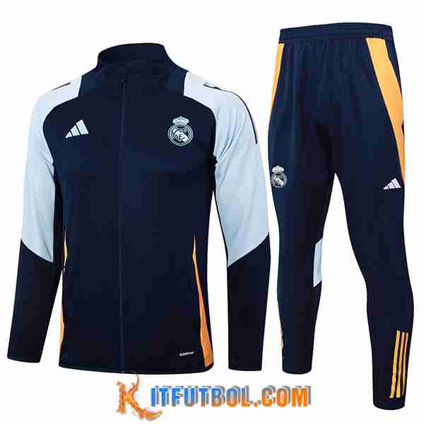 Chandal Equipos De Futbol Chaquetas Real Madrid Azul Oscuro 2024/2025