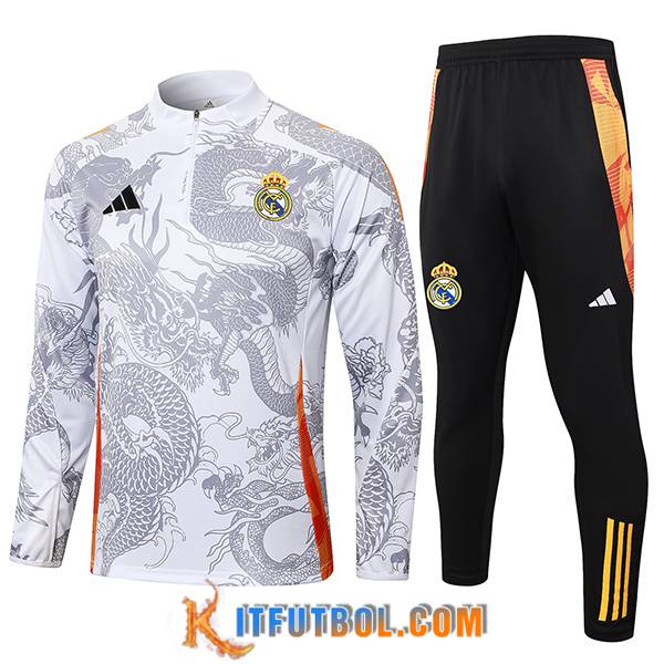 Chandal Equipos De Futbol Real Madrid Blanco/Gris 2024/2025 -02