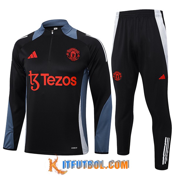 Chandal Equipos De Futbol Manchester United Negro/Gris 2024/2025 -02