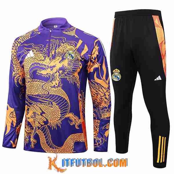 Chandal Equipos De Futbol Real Madrid Violeta/Amarillo 2024/2025 -02