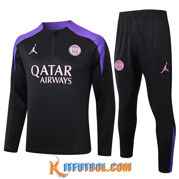 Chandal Equipos De Futbol PSG Negro/Violeta 2024/2025 -02