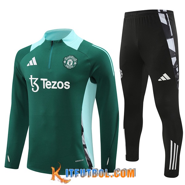 Chandal Equipos De Futbol Manchester United Verde/Azul 2024/2025