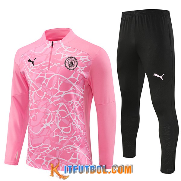 Chandal Equipos De Futbol Manchester City Rosa/Blanco 2024/2025