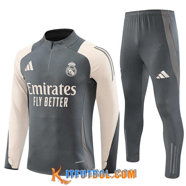 Chandal Equipos De Futbol Real Madrid Gris/Beige 2024/2025