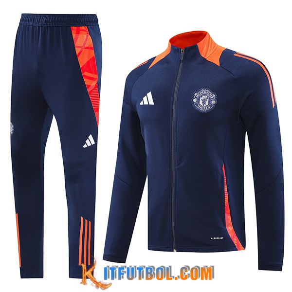 Chandal Equipos De Futbol Chaquetas Manchester United azul real 2024/2025