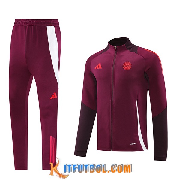 Chandal Equipos De Futbol Chaquetas Bayern Munich Rojo 2024/2025 -02