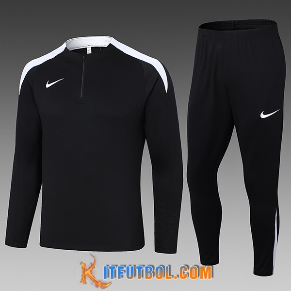 Chandal Equipos De Futbol Nike Ninos Negro/Blanco 2024/2025