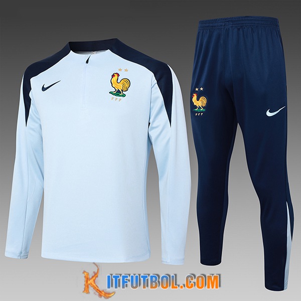 Chandal Equipos De Futbol Francia Ninos Azul Claro 2024/2025 -02
